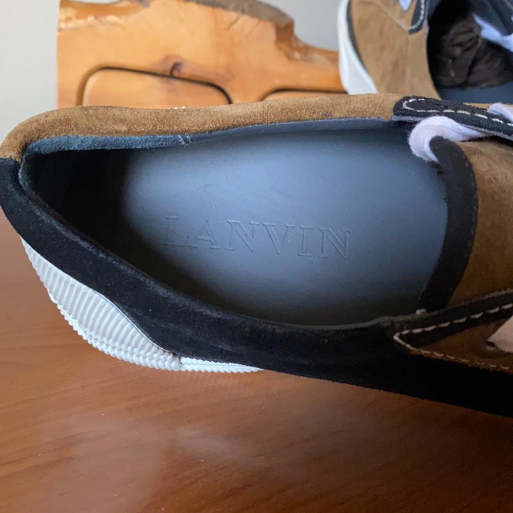 Lanvin Paris Basket Derby Bicolor Sneaker - Picture 6 of 7
